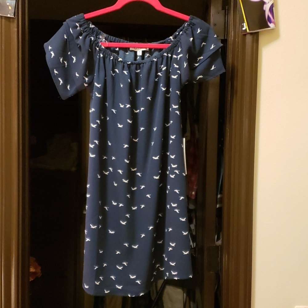 Mini blue dress